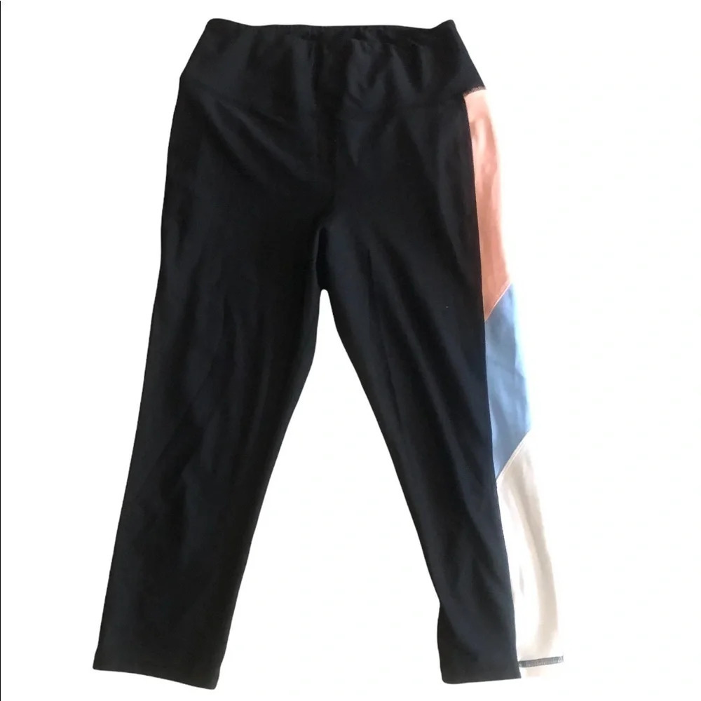 C&C California Black Leggings with Colorful Panels